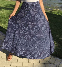 Load image into Gallery viewer, 100% Fine Rayon Wrap Skirt | Block Print ! One Size Fits Most