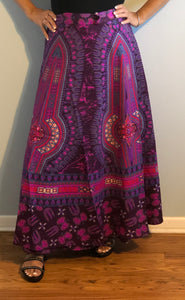 100% Cotton Wrap Skirt! Dashiki Print! One Size Fits Most!