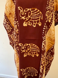 100% Cotton Plus size 1X 2X 3X Cotton Print Caftan !