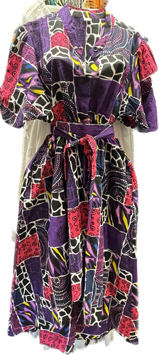 High Low Dress in African Print!! One Size Fits Most!!