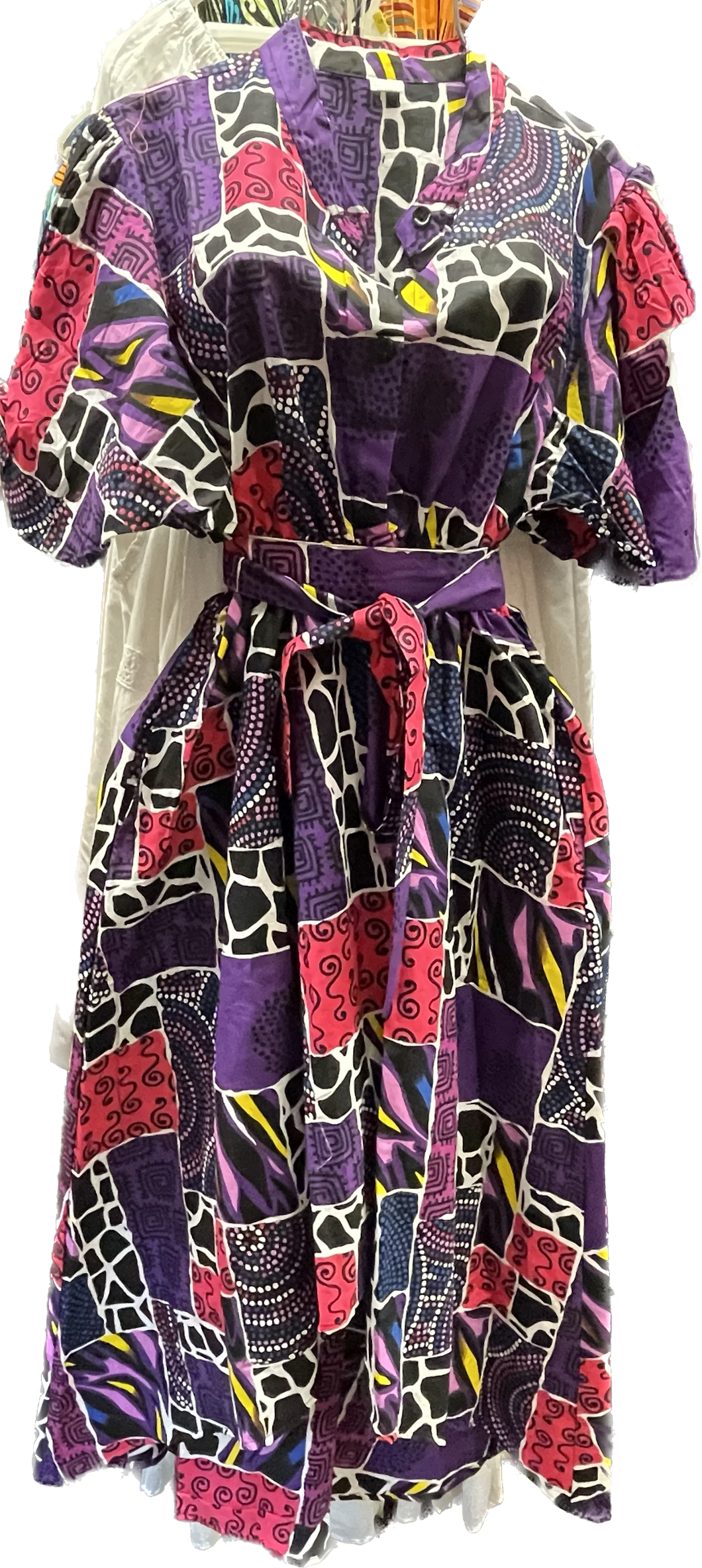 High Low Dress in African Print!! One Size Fits Most!!
