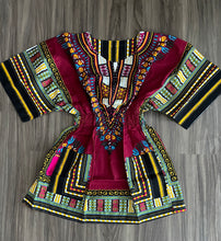 Load image into Gallery viewer, African Dashiki with the elastic waist! Can fit Plus size, free size, fits Plus Size too.