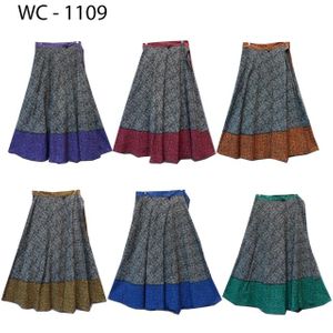 100% Cotton Wrap Skirt! Block Print! One Size Fits Most!