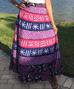 100% Fine Rayon Wrap Skirt | African Print ! One Size Fits Most |