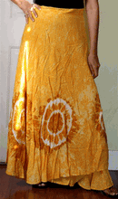 Load image into Gallery viewer, 100% Fine Rayon Wrap Skirt ! Tie-Dye Print ! One Size Fits Most !
