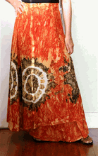 Load image into Gallery viewer, 100% Fine Rayon Wrap Skirt ! Tie-Dye Print ! One Size Fits Most !