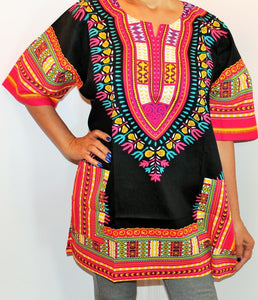 African Unisex Dashiki Plus Size! One Size! One Size Fits Most! Hippie Shirt! 60s 70s Look!
