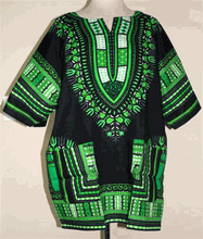 Load image into Gallery viewer, African Unisex Dashiki Plus Size! One Size! One Size Fits Most! Hippie Shirt! 60s 70s Look!