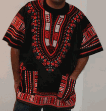 Load image into Gallery viewer, African Unisex Dashiki Plus Size! One Size! One Size Fits Most! Hippie Shirt! 60s 70s Look!