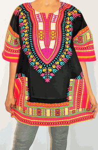 African Unisex Dashiki Plus Size! One Size! One Size Fits Most! Hippie Shirt! 60s 70s Look!