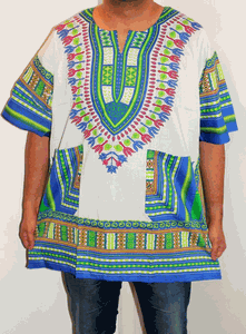 African Unisex Dashiki Plus Size! One Size! One Size Fits Most! Hippie Shirt! 60s 70s Look!