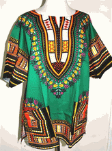 Load image into Gallery viewer, African Unisex Dashiki Plus Size! One Size! One Size Fits Most! Hippie Shirt! 60s 70s Look!