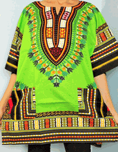 Load image into Gallery viewer, African Unisex Dashiki Plus Size! One Size! One Size Fits Most! Hippie Shirt! 60s 70s Look!