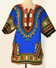 Load image into Gallery viewer, African Unisex Dashiki Plus Size! One Size! One Size Fits Most! Hippie Shirt! 60s 70s Look!