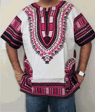 Load image into Gallery viewer, African Unisex Dashiki Plus Size! One Size! One Size Fits Most! Hippie Shirt! 60s 70s Look!