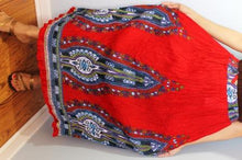 Load image into Gallery viewer, Broomstick Skirt ! Ethnic Print Crinkle Rayon ! One Size, Fits Most ! Peasant Boho !!