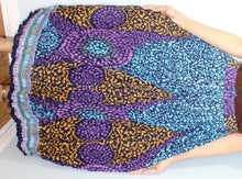 Load image into Gallery viewer, Broomstick Skirt ! Ethnic Print Crinkle Rayon ! One Size, Fits Most ! Peasant Boho !!