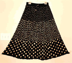 Broomstick Skirt ! Printed Crinkle Rayon ! One Size, Fits Most !