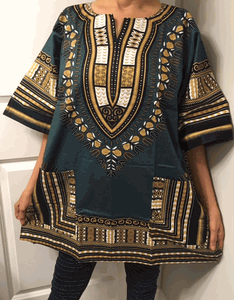 African Unisex Dashiki Plus Size! One Size! One Size Fits Most! Hippie Shirt
