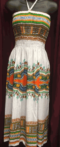 Dashiki Mid Length Tube Dress !! Dress or Long Skirt !! Two in One!!