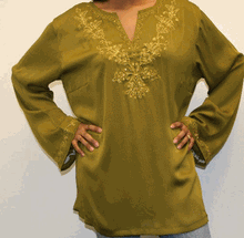Load image into Gallery viewer, Embelished Kurta, Kurti, tunic ! Small to 3X