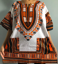 Load image into Gallery viewer, African Unisex Dashiki Plus Size! One Size! One Size Fits Most! Hippie Shirt! 60s 70s Look!