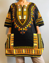 Load image into Gallery viewer, African Unisex Dashiki Plus Size! Hippie Shirt! 60s 70s Look! 1X, 2X, 3X available