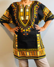 Load image into Gallery viewer, African Unisex Dashiki Plus Size! Hippie Shirt! 60s 70s Look! 1X, 2X, 3X available
