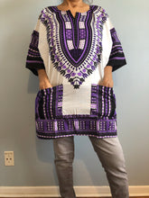 Load image into Gallery viewer, African Unisex Dashiki Plus Size! One Size! One Size Fits Most! Hippie Shirt! 60s 70s Look!