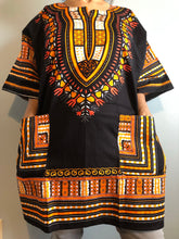 Load image into Gallery viewer, African Unisex Dashiki Plus Size! One Size! One Size Fits Most! Hippie Shirt! 60s 70s Look!