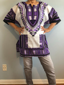 African Unisex Dashiki Plus Size! One Size! One Size Fits Most! Hippie Shirt! 60s 70s Look!