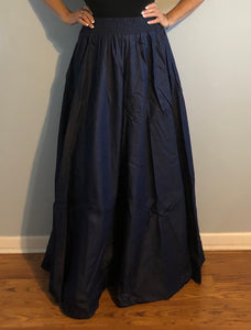 Long Flared Blue Denim Skirt One Size Fits Most!!