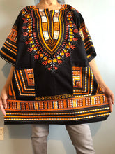 Load image into Gallery viewer, African Unisex Dashiki Plus Size! One Size! One Size Fits Most! Hippie Shirt! 60s 70s Look!