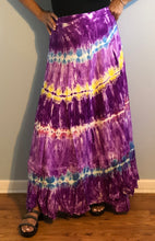 Load image into Gallery viewer, 100% Fine Rayon Wrap Skirt ! Tie-Dye Print ! One Size Fits Most !