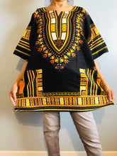 Load image into Gallery viewer, African Unisex Dashiki Plus Size! Hippie Shirt! 60s 70s Look! 1X, 2X, 3X available