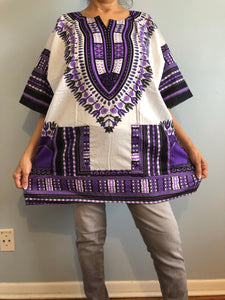 African Unisex Dashiki Plus Size! One Size! One Size Fits Most! Hippie Shirt! 60s 70s Look!