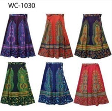 Load image into Gallery viewer, 100% Cotton Wrap Skirt! Dashiki Print! One Size Fits Most!