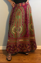 Load image into Gallery viewer, 100% Cotton Wrap Skirt! Dashiki Print! One Size Fits Most!