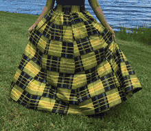 Load image into Gallery viewer, Long Flared Skirt One Size Fits Most!! Dashiki Print Flared Skirt with Pockets!!