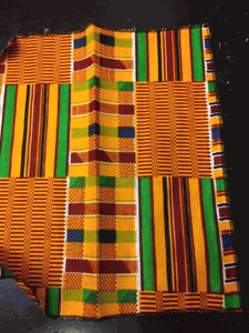 Men's African Kente Cloth Handkerchief ! You can Match it with Tie/ Kufi Cap!