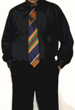 Load image into Gallery viewer, Men&#39;s African Tie! Kente Cloth! You can Matching Kufi Cap and kerchief available.