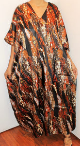 Silky Satiny Look Plus Size Kaftan Caftan 1X 2X 3X 4X!