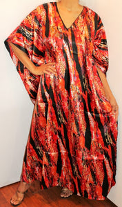 Silky Satiny Look Plus Size Kaftan Caftan 1X 2X 3X 4X!