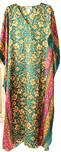 Silky Satiny Look Plus Size Kaftan Caftan One Size Fits Most