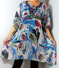 Load image into Gallery viewer, Tunic Top, Plus Size, Printed Georgette, One Size Fits most !!
