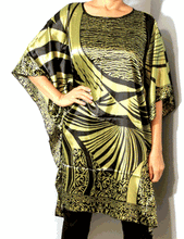 Load image into Gallery viewer, Tunic Top, Plus Size, Silky Satin, Printed and Trendy