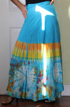 Load image into Gallery viewer, 100% Fine Rayon Wrap Skirt ! Tie-Dye Print ! One Size Fits Most !
