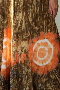100% Fine Rayon Wrap Skirt ! Tie-Dye Print ! One Size Fits Most !