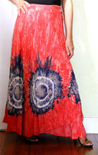 Load image into Gallery viewer, 100% Fine Rayon Wrap Skirt ! Tie-Dye Print ! One Size Fits Most !