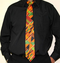 Load image into Gallery viewer, Men&#39;s African Tie! Kente Cloth, You can order Tie Cap and handkerchief.